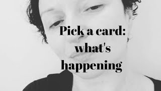 Pick a card: what's happening