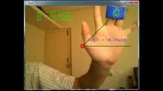 Real time angle computation using OpenCV