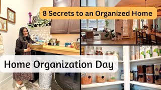 8 Secrets to an Organized Home | Utility/Laundry Room Organization| Indian Kitchen Pantry Reset