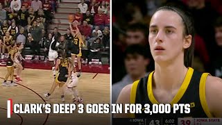 CAITLIN CLARK REACHES 3,000 CAREER POINTS 😤 Fewest games in NCAAW history | ESPN College Basketball