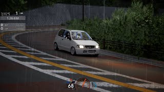 アルトバン 大垂水峠・下り・雨 昔バリバリ走り屋だった方のアドバイスに従ってみたら・・・ Assetto Corsa