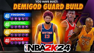 BEST GAME BREAKING GUARD BUILD in NBA 2K24! *NEW* DEMI GOD BUILD IN NBA 2K24! Best Build NBA 2K24!