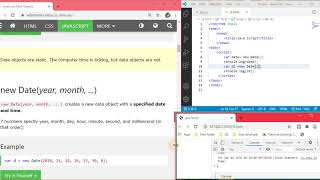 W3School java Script Date Objects