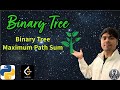 LeetCode 124 | Binary Tree Maximum Path Sum | Python Solution Explained | AlgoYogi