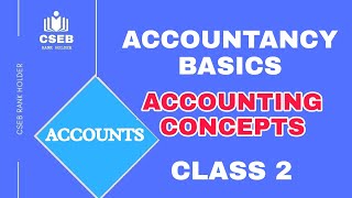 ACCOUNTANCY BASICS | ACCOUNTING CONCEPTS | #Class2