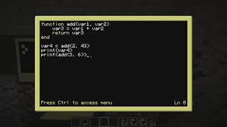 ComputerCraft S01E007 Tutorial: Functions