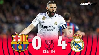 Barcelona 0 x 4 Real Madrid ● Copa del Rey 2022/23 Semifinal Extended Goals & Highlights HD