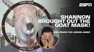Shannon BREAKS OUT the GOAT mask to celebrate LeBron and Lakers In-Season tourne