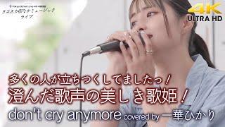 【 歌うま 】澄んだ歌声の美しき歌姫！多くの人が立ちつくしてましたっ！　don't cry anymore / miwa（ covered by 一華ひかり ）横須賀コラボライブ 4K映像