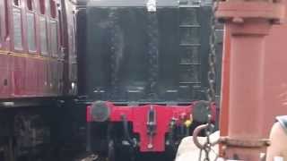 North Yorkshire Moors Railway - USATC S160 No.6046 Pulling Into Goathland On The NYMR