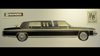 DIAMOND Limousine Man  Corp  CADILLAC FLEETWOOD Limousine TIARA 1984