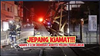 Jepang Kiamat!!! Gempa 7.3 SR Membuat Warga Histeris Kereta Peluru Shinkansen  Tergelincir
