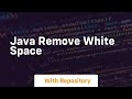 java remove white space