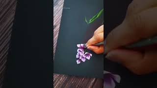 Bright and Beautiful flower painting acrylics beginners #Shorts