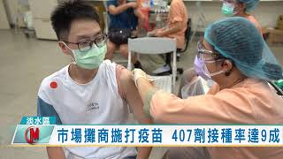 市場攤商揓打疫苗 407劑接種率達9成