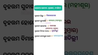 ଓଡ଼ିଆ ସାଧାରଣ ଜ୍ଞାନ | Odisha GK GS Questions I Odia general knowledge #viral #trending