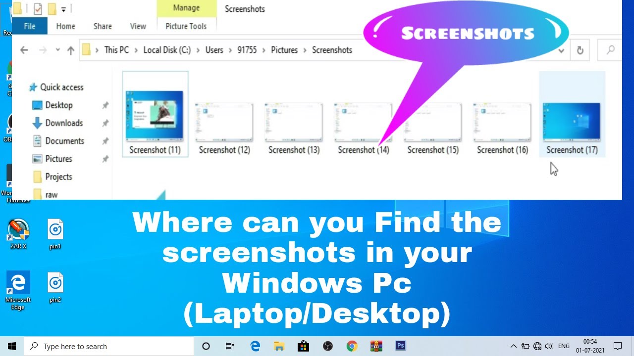 Where Are The Screenshots In Windows Pc, Laptop/Desktop, How To See ...