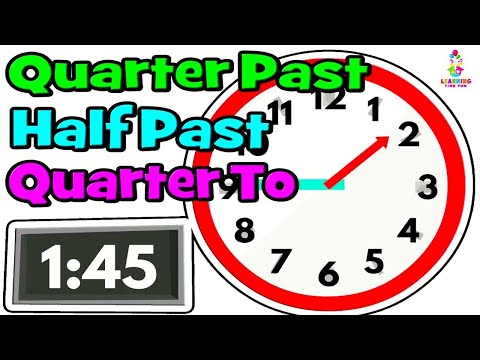 Which clock shows quarter past?