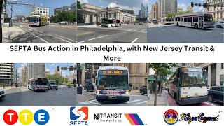 Outsider: SEPTA Bus Action In Philadelphia Featuring New Jersey Transit, PHLASH \u0026 More (4K/60 FPS)