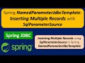 Spring NamedParameterJdbcTemplate: Inserting Multiple Records with SqlParameterSource  | Spring JDBC