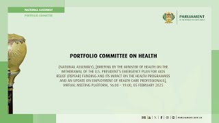 Portfolio Committee on Health, 05 February 2025