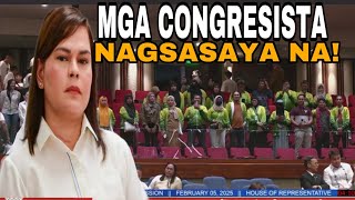 MGA CONGRESISTA NA NAG IMPEACH KAY VP SARA DUTERTE MASAYANG MASAYA!