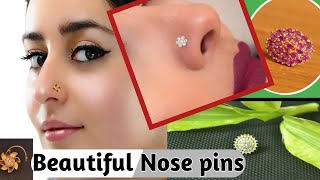 🌹Latest Gold silver nose pin 📌 nose pin / nose pin designs / nose ring / Ruby Shoptop