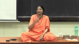 Swamini Vimalananda speaks on Mind Management at IIT Kanpur on 26 Sept. 2014