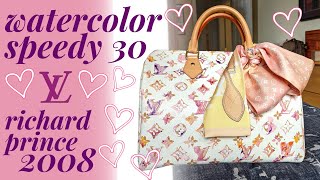 My Watercolor Speedy 30 💛💜🧡💜💛 LOUIS VUITTON RICHARD PRINCE AQUARELLE 2008 COLLECTION