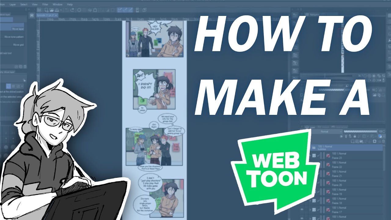 How To Make A Webtoon My Process Youtube