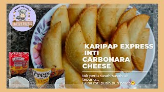 KARIPAP EXPRESS INTI CARBONARA CHEESE| tak perlu susah-susah uli tepung...guna roti putih jer...