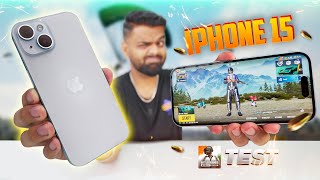 iPhone 15 - PUBG Test with FPS! 🔥 Heating & Battery Drain 🤐 A16 Chip 🔥