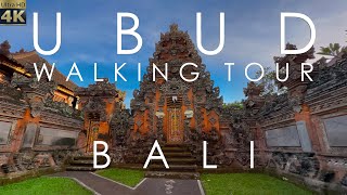 🇮🇩4K Ubud. Walking Tour. Bali. Indonesia. Beautiful city.