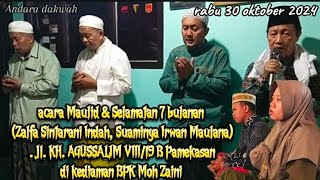 Maulid & Selamatan 7 bulan kandungan Zalfa Sintarani Indah Jl. KH. AGUSSALIM VIII/19 B Pamekasan