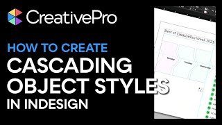 InDesign: How to Create Cascading Object Styles (Video Tutorial)
