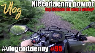 #vlogcodzienny 95 - Czy 450ccm da radę? Mój pomysł na włókowanie quadem #budowlańcy