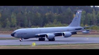 USAF Boeing KC-135 Stratotanker Landing at Rovaniemi Airport