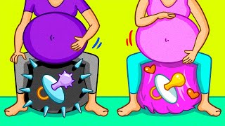 PINK PREGNANT VS BLACK PREGNANT | Hilarious Pregnancy Situations | Types of Pregnant in Hotel