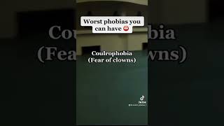 ⛔️worst phobias you can have⚠️