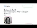 Get started with the Messenger API for Instagram