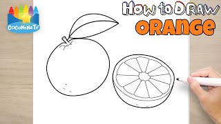 ORANGE part 3 - How to Draw and Color for Kids - CoconanaTV