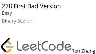 Leetcode 278 First Bad Version