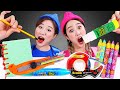 🖍️Food pranks School Supplies Mukbang🖍️학용품 먹방 JiniYum 지니얌