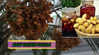 RAW DATES PICKLE/ DATES PICKLE/ Khajoor Malayalam Recipe/Fresh Dates pickle/#mariasallinonechannel