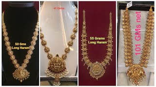 Lakshmi Antique Long Haram Designs Gold