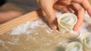 【蘿潔塔的廚房】包水餃基礎技法2，很簡單的包法，吃起來，很有嚼勁，好吃！