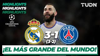 Highlights | Real Madrid 3(3)-(2)1 PSG | UEFA Champions League 2022 - 8vos vuelta | TUDN