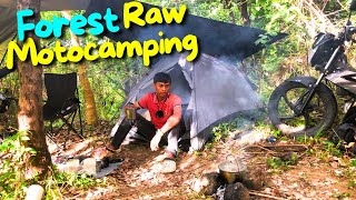 Extreme Raw Motocamping in the Forest ft. @Elimotour