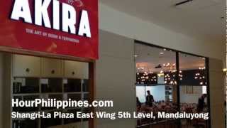 Akira The Art of Sushi and Teppanyaki Restaurant Shangri-La Plaza East Wing by HourPhilippines.com