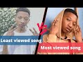 Kenyan Artists Least Viewed Songs Vs Most Viewed Songs